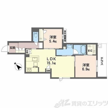 オルキデア クオーレの物件間取画像